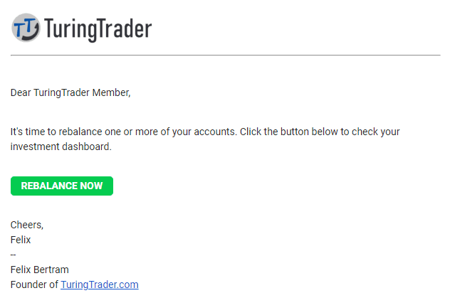 rebalance email